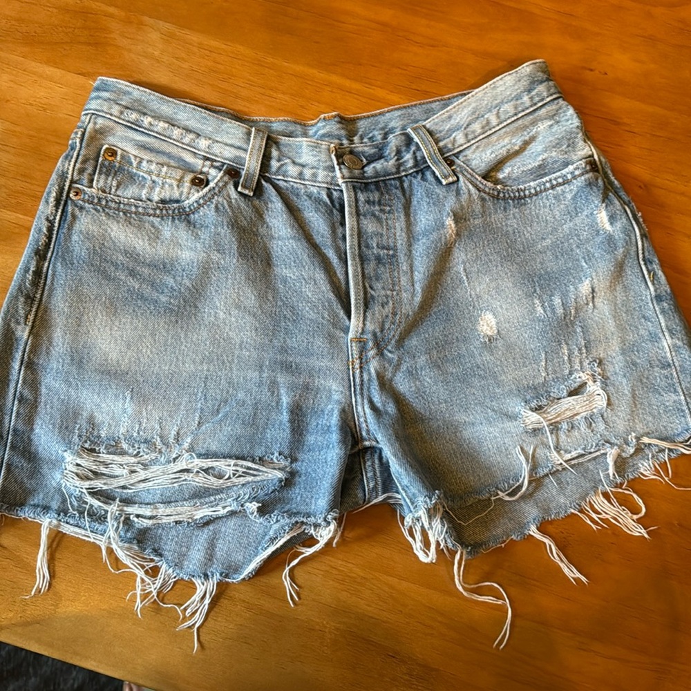 Vintage distressed Levi shorts